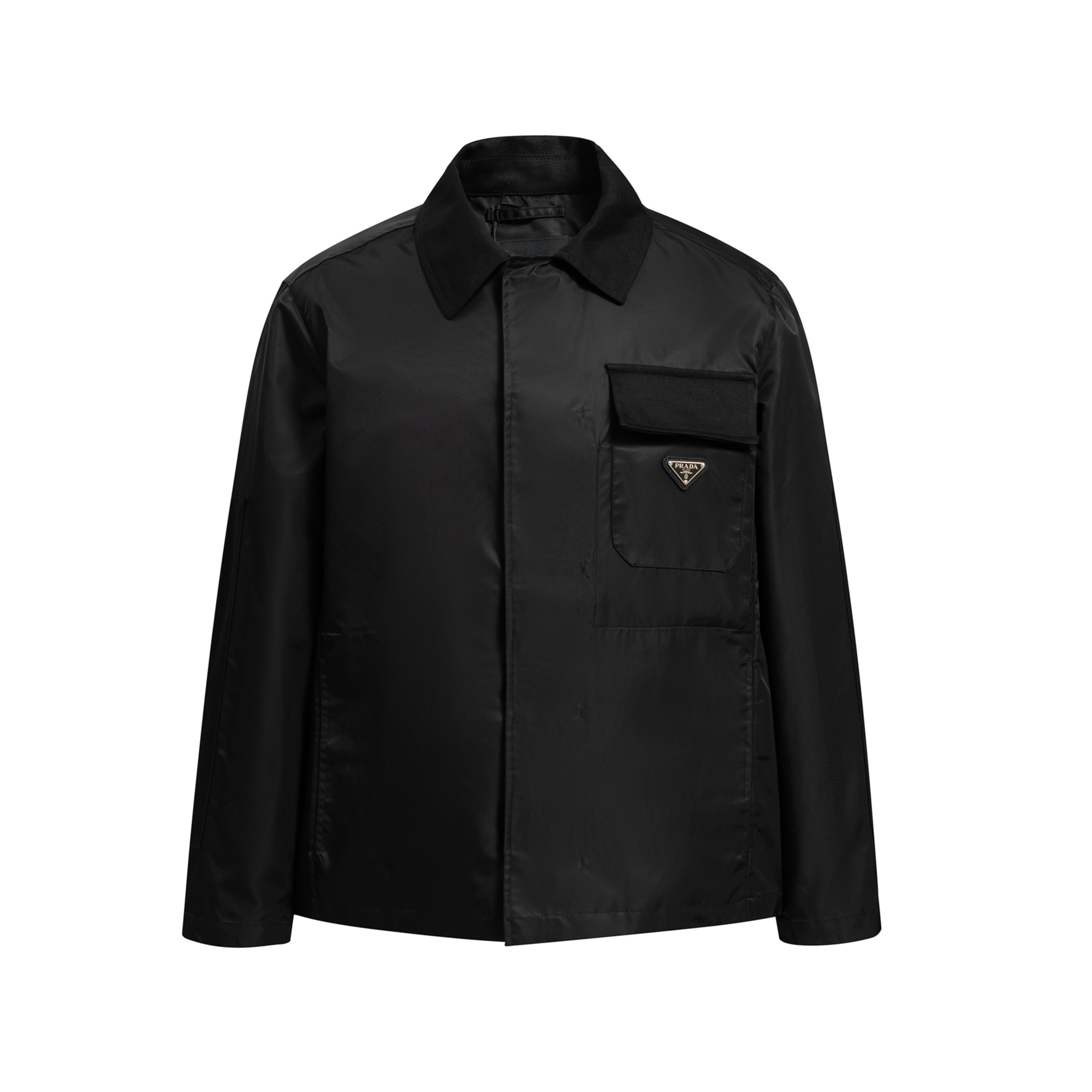 Best Replica PRADA Recycled Nylon Collared Jacket - Colareps