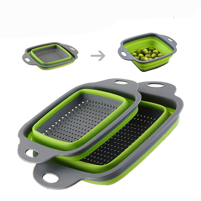 Foldable Strainer Basket Collapsible Colander Sets