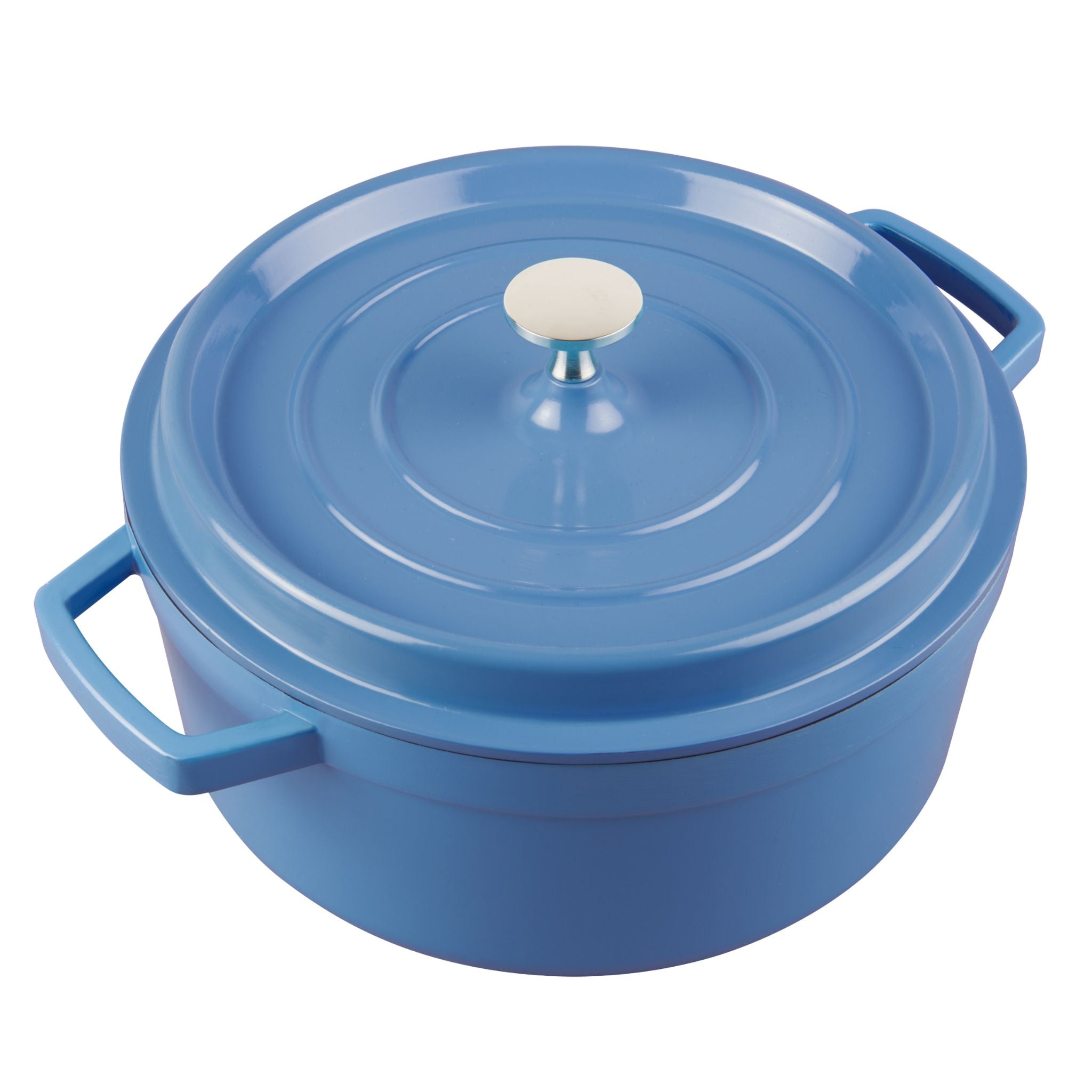 3.8L CAST ALUMINIUM DUTCH OVEN, 23CM (BLUE)five items