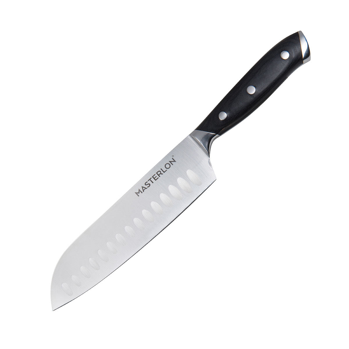 SANTOKU KNIFE TRIPLE RIVET COLLECTION WITH COVER, 18CMfive items