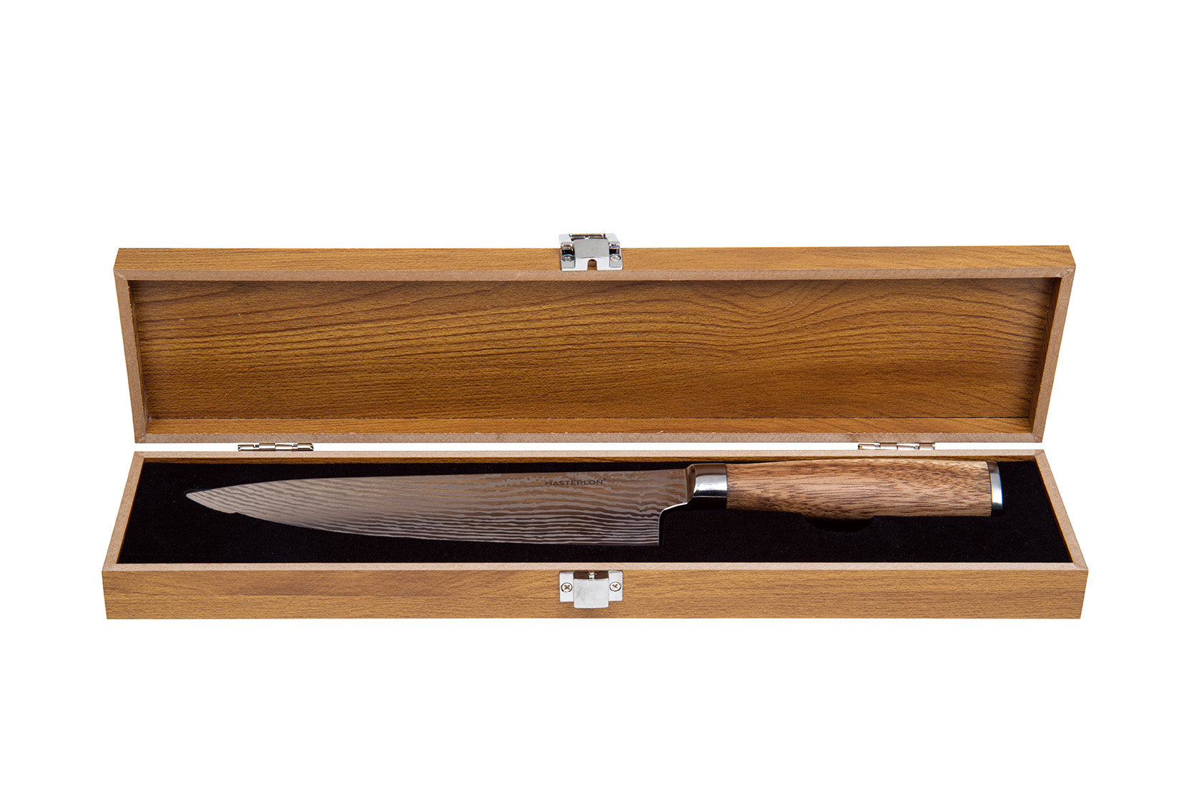 CHEF'S PROFESSIONAL KNIFE DAMASCUS DESIGN WITH BOX, 20CM BROWNfive items