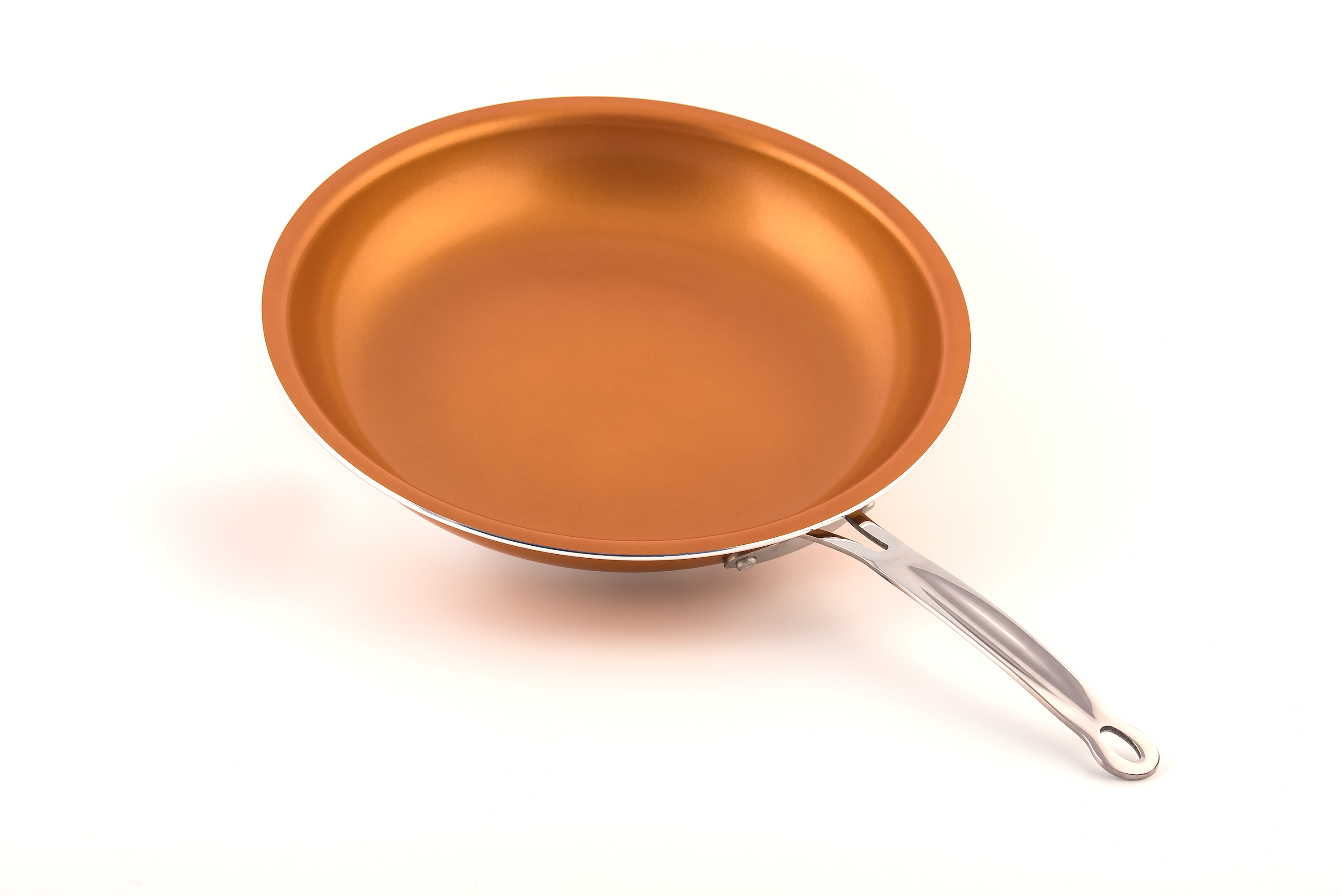 COPPER CERAMIC FRYING PAN, 30CMfive items