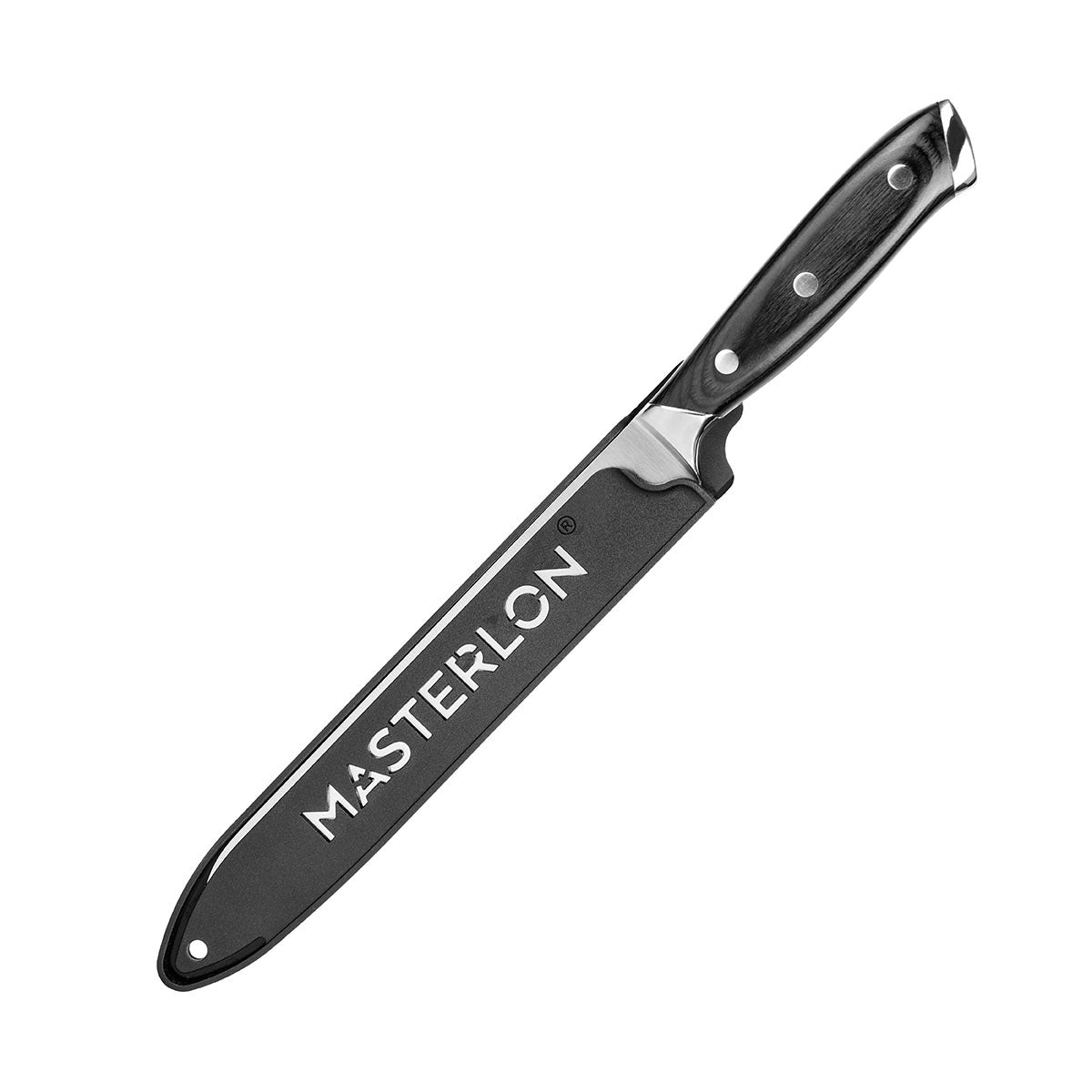 BREAD KNIFE TRIPLE RIVET COLLECTION WITH COVER, 20CMfive items