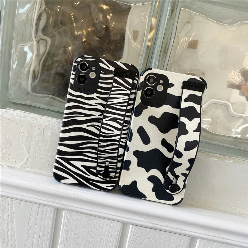 Wristband Zebra Cow Pattern iPhone Case - Vania Cases