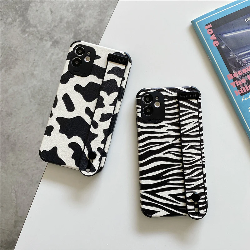 Wristband Zebra Cow Pattern iPhone Case - Vania Cases