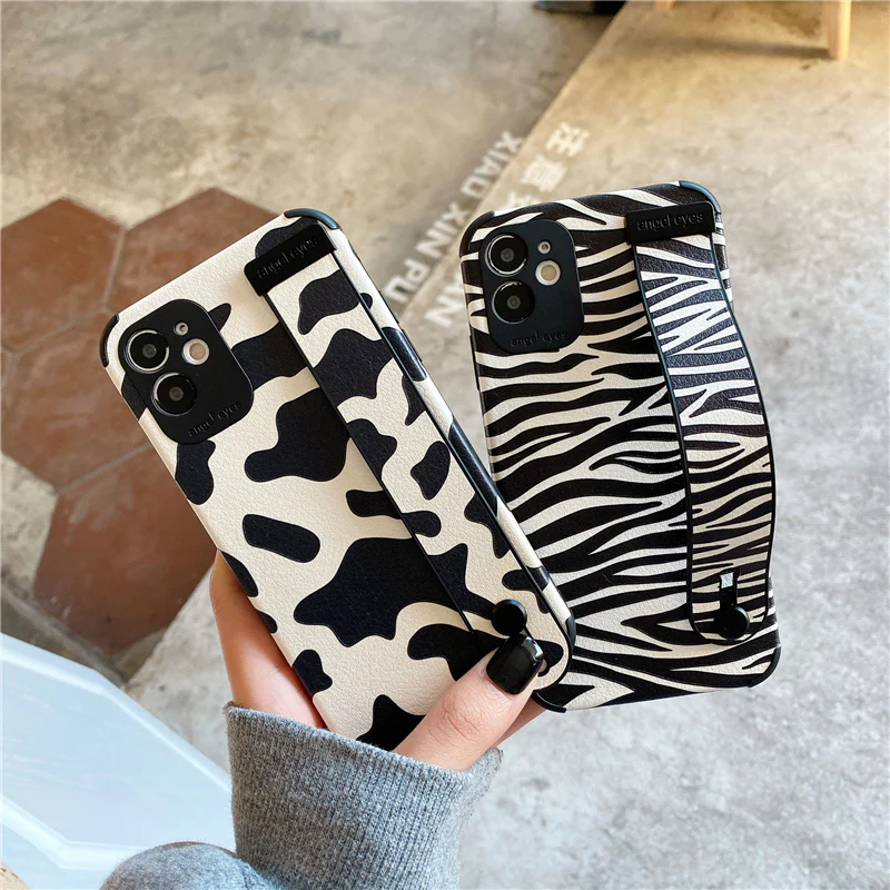 Wristband Zebra Cow Pattern iPhone Case - Vania Cases