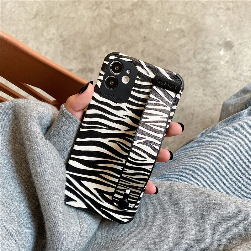 Wristband Zebra Cow Pattern iPhone Case - Vania Cases