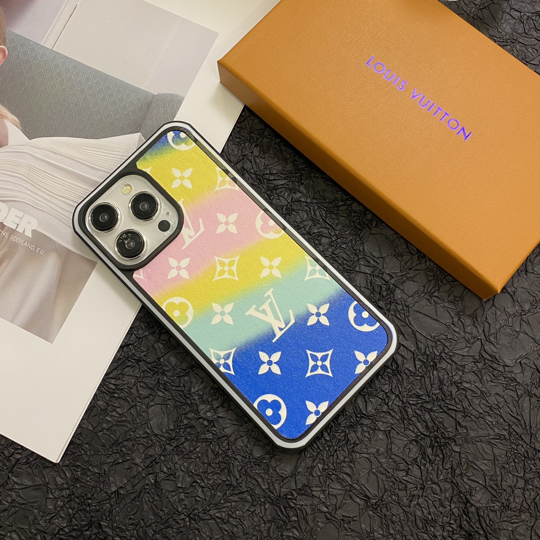 LL Textured Leather Creative Design Case for iPhone - Vania Cases