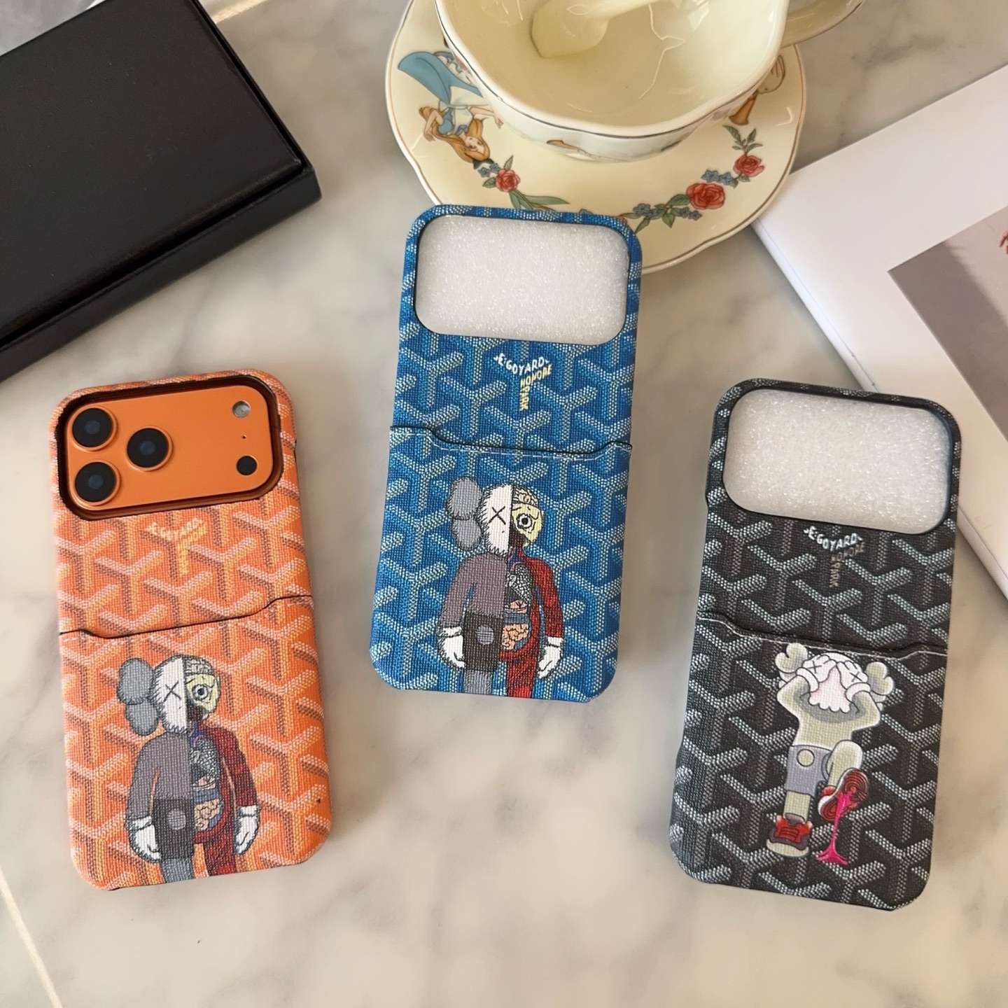 GO Textured Leather Creative Design Case for iPhone - Vania Cases