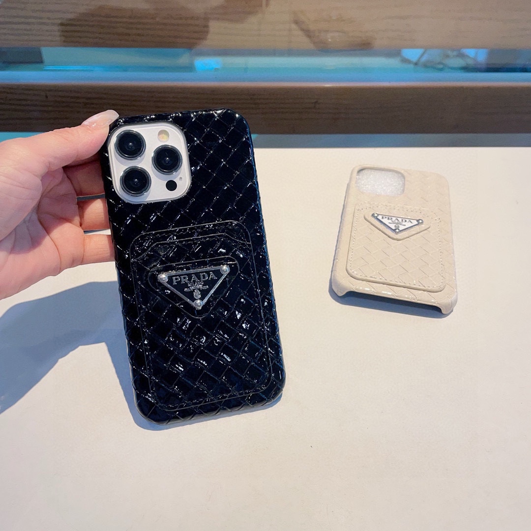 PP Textured Leather Classic Pattern Case for iPhone - Vania Cases