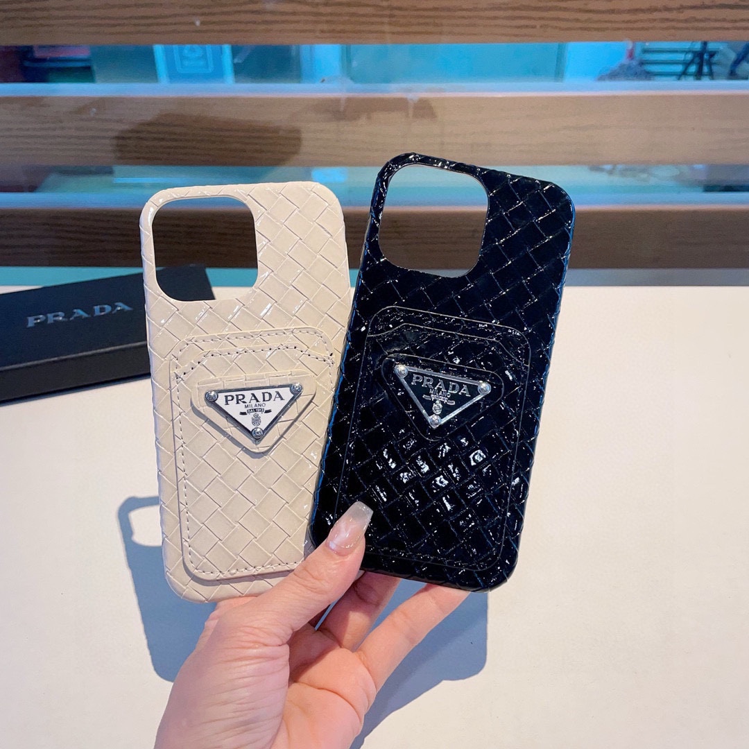 PP Textured Leather Classic Pattern Case for iPhone - Vania Cases