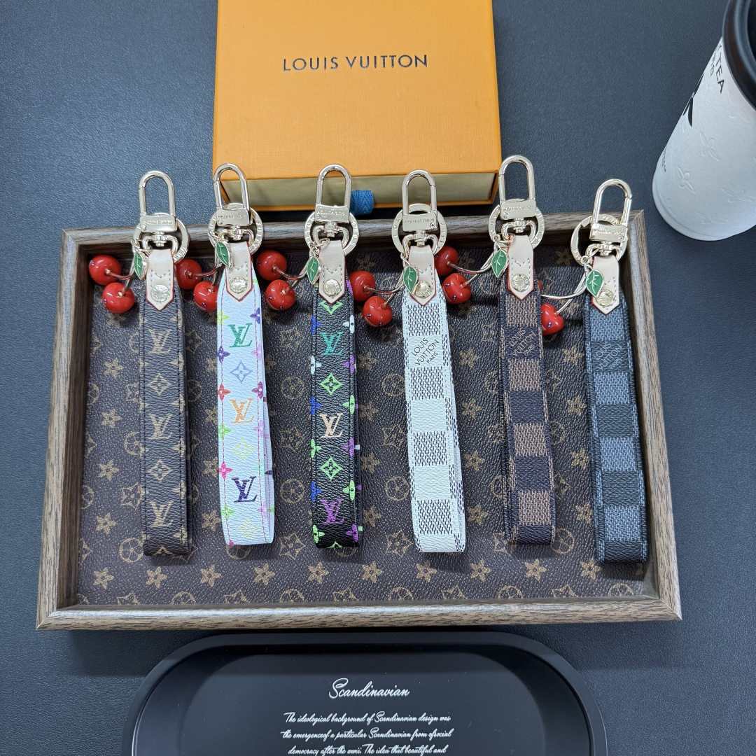 LL Textured Leather Reimagined Classic Keychain - Vania Cases