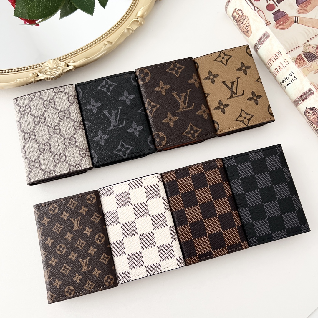 LL Textured Leather Classic Pattern Card Holder - Vania Cases
