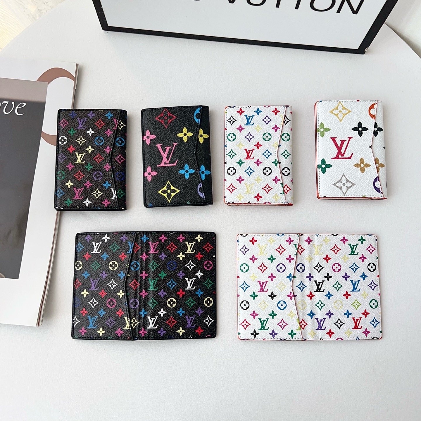 LL Textured Leather Reimagined Classic Card Holder - Vania Cases