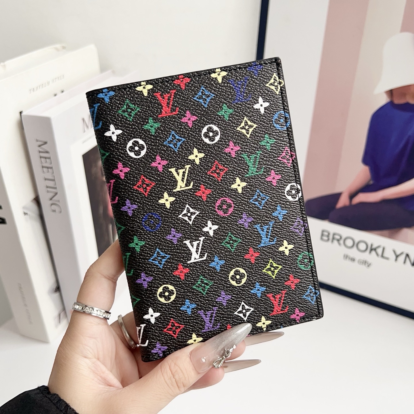 LL Textured Leather Reimagined Classic Passport Wallet - Vania Cases