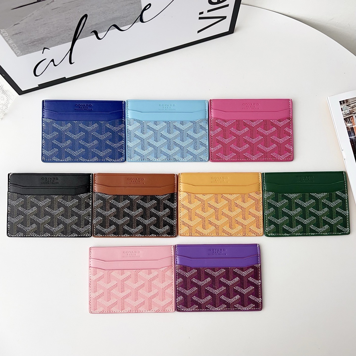 GO Textured Leather Vibrant Colors Card Holder - Vania Cases