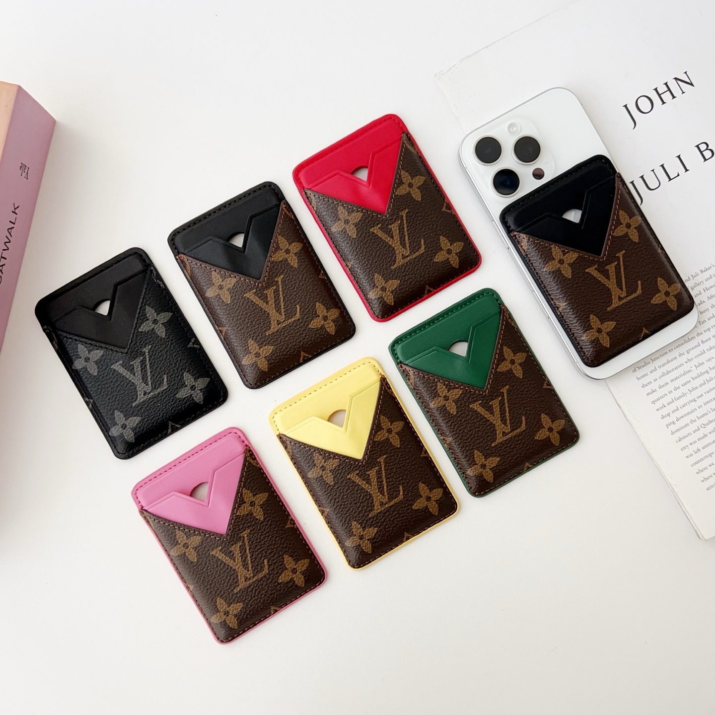 LL Textured Leather Reimagined Classic Card Holder - Vania Cases