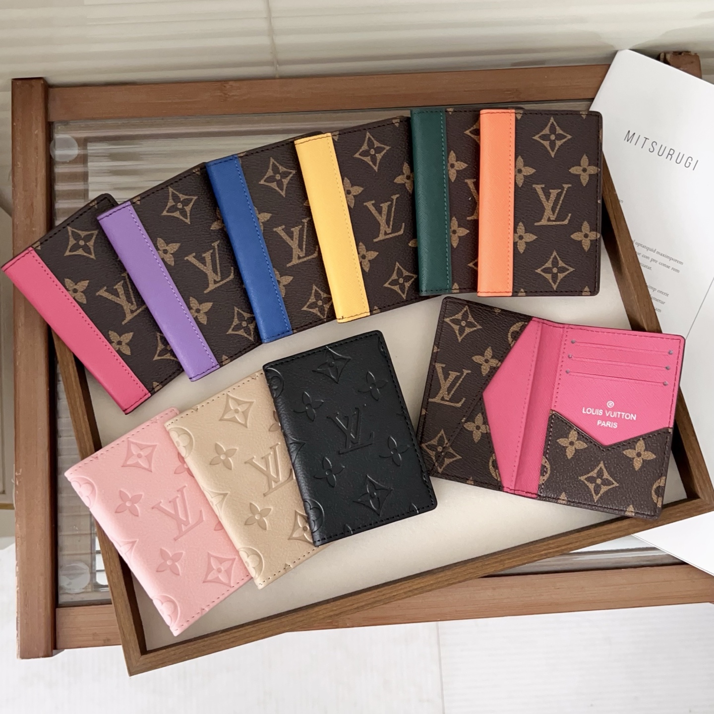 LL Textured Leather Reimagined Classic Card Holder - Vania Cases