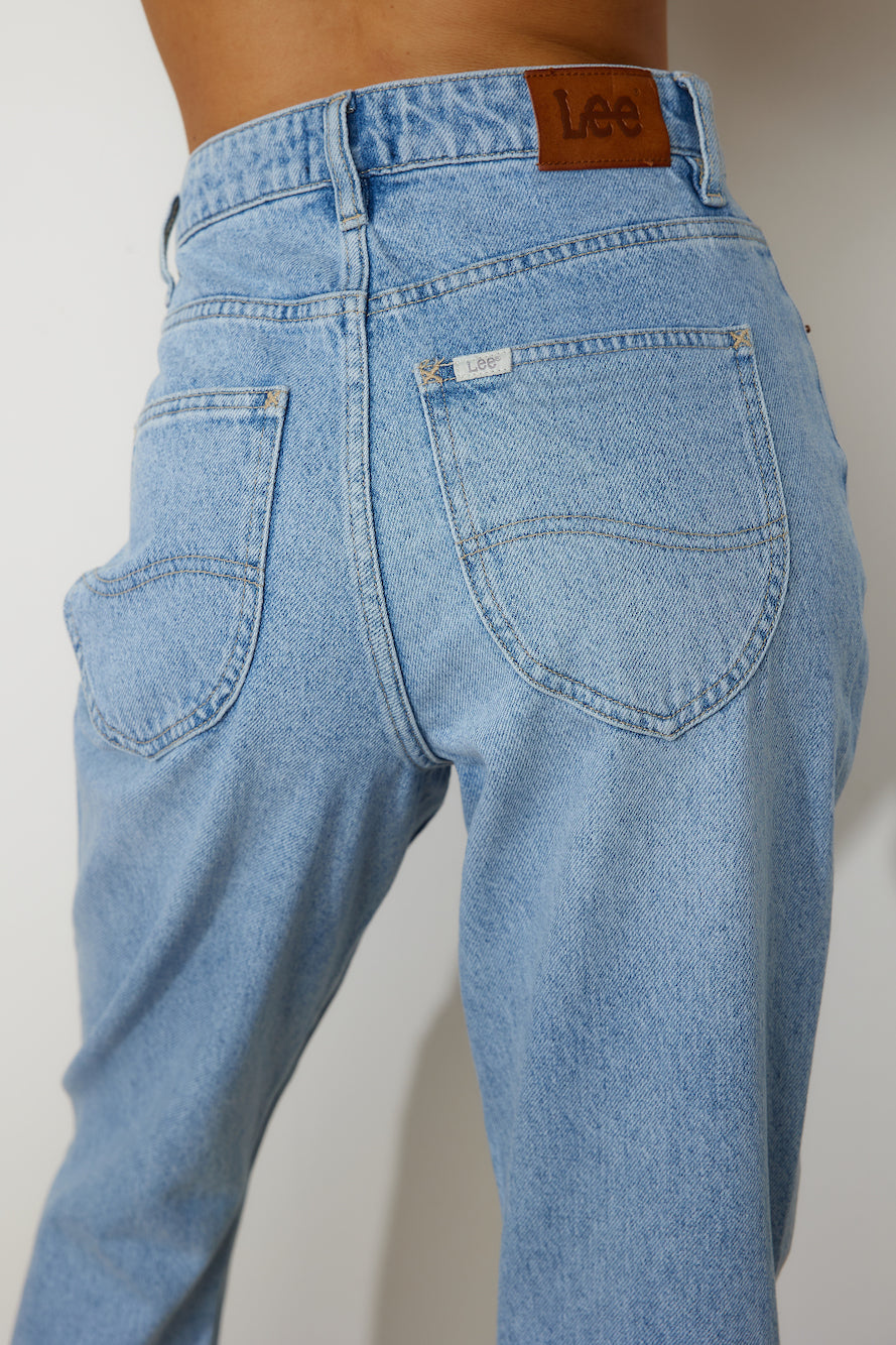 LEE High Straight 80 Jeans Split Blue