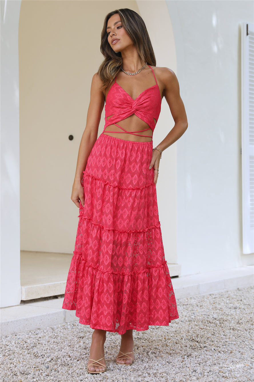 Island Love Maxi Dress Red