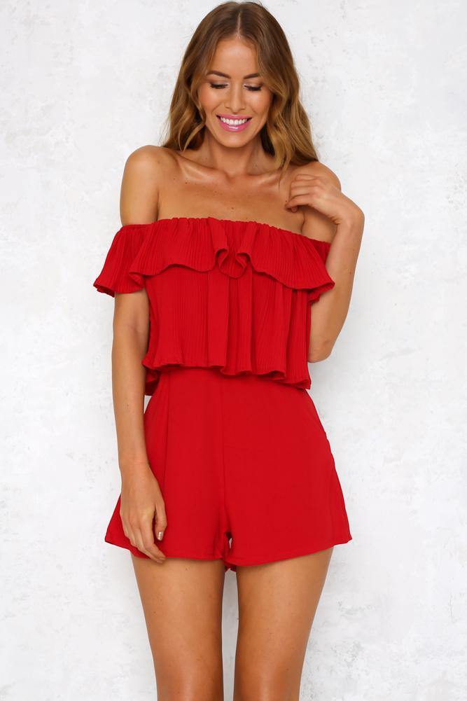 Famous Romper Red