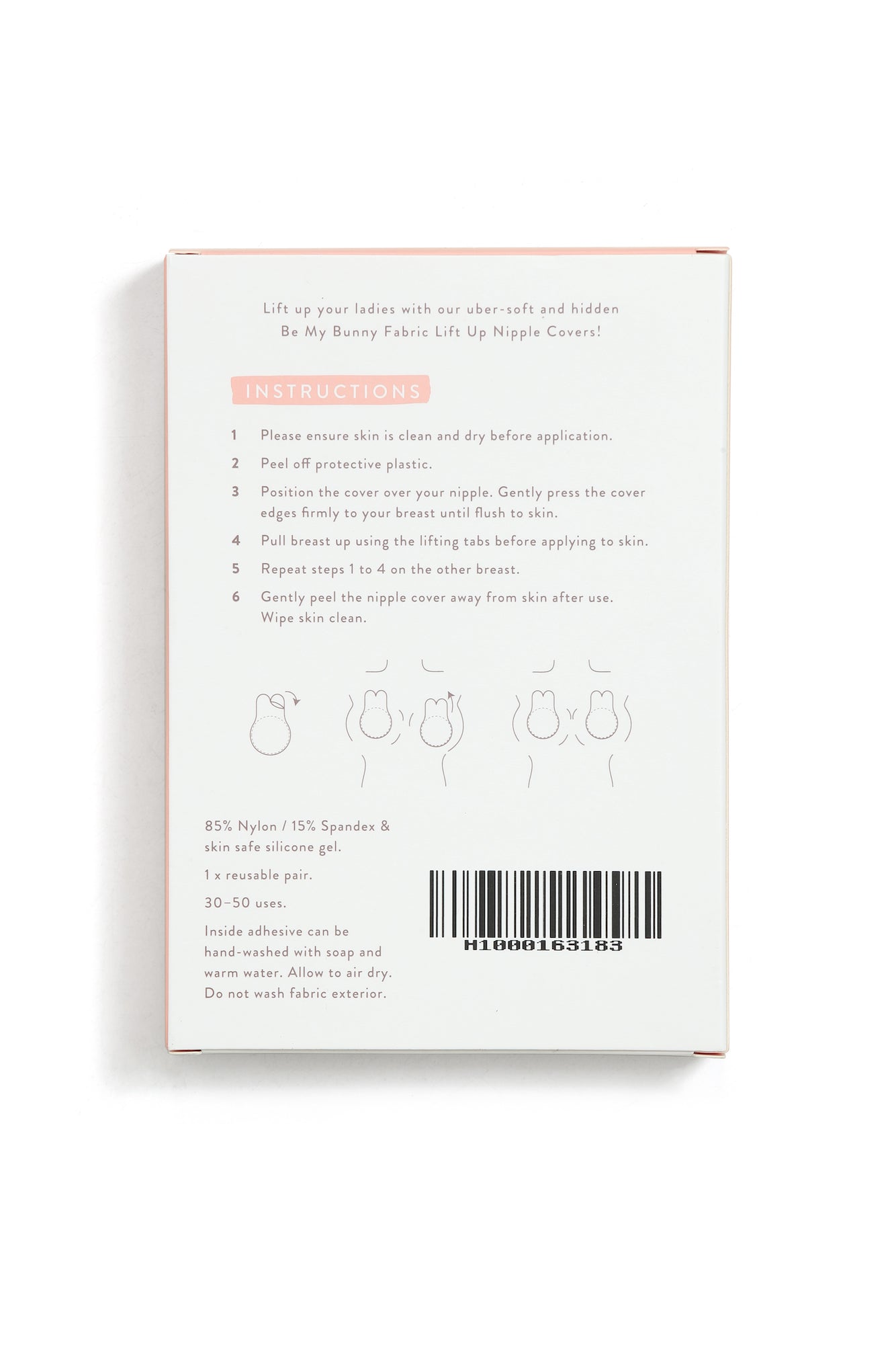 UNDERCOVER Style Helpers Be My Bunny Lift Up Nipple Covers Nude