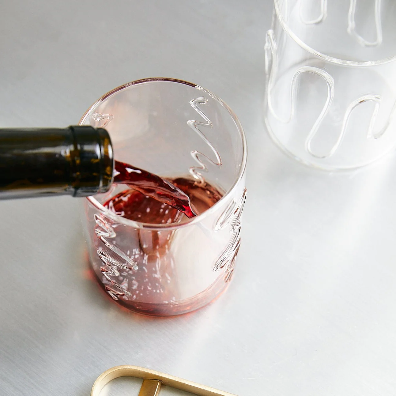 ferm LIVING | Doodle Glasses - Set of 2 - Tall - Clear