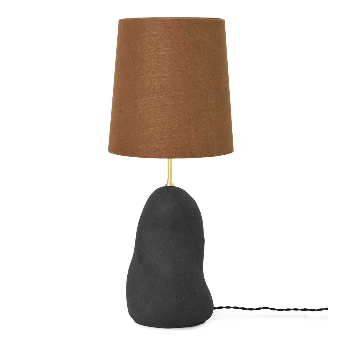 ferm LIVING | Hebe Lamp Base & Shade - Medium - Dark Grey