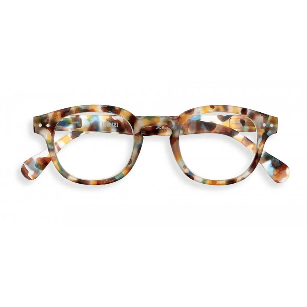 Reading Glasses # C - The Retro - Blue Tortoise