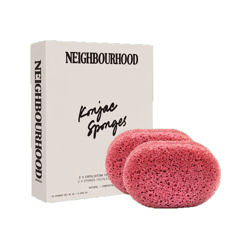 Neighbourhood Botanicals | Exfoliating Facial Konjac Sponge - Pack of 2