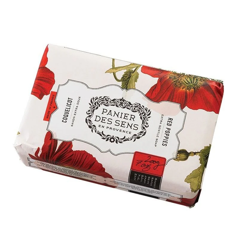 Extra-Soft Vegetable Soap - Red Poppies