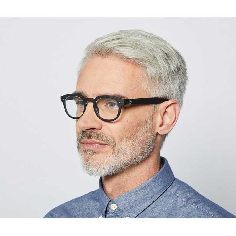 Reading Glasses # C - The Retro - Black