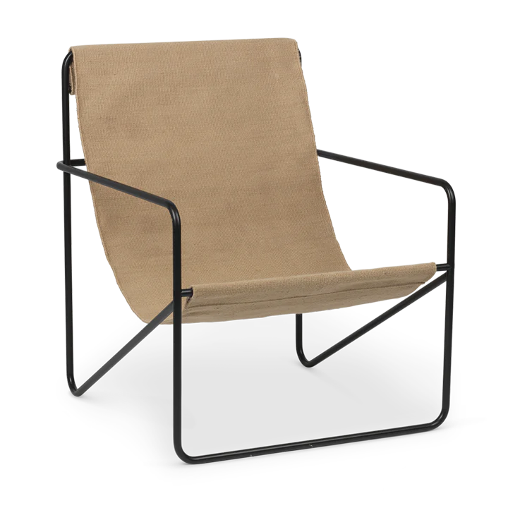 ferm LIVING | Desert Lounge Chair - Black Frame