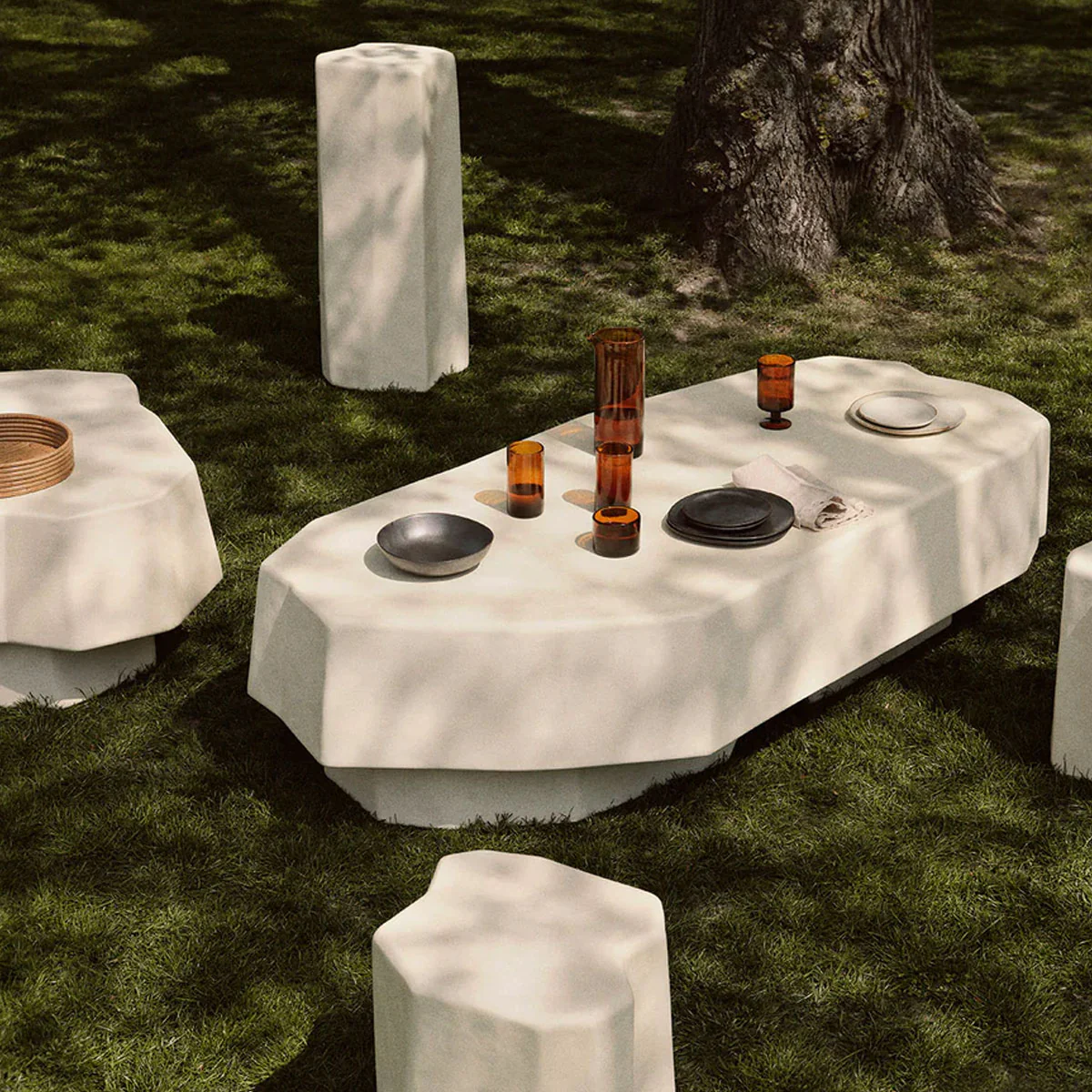 ferm LIVING | Staffa Coffee Table - Large - Ivory