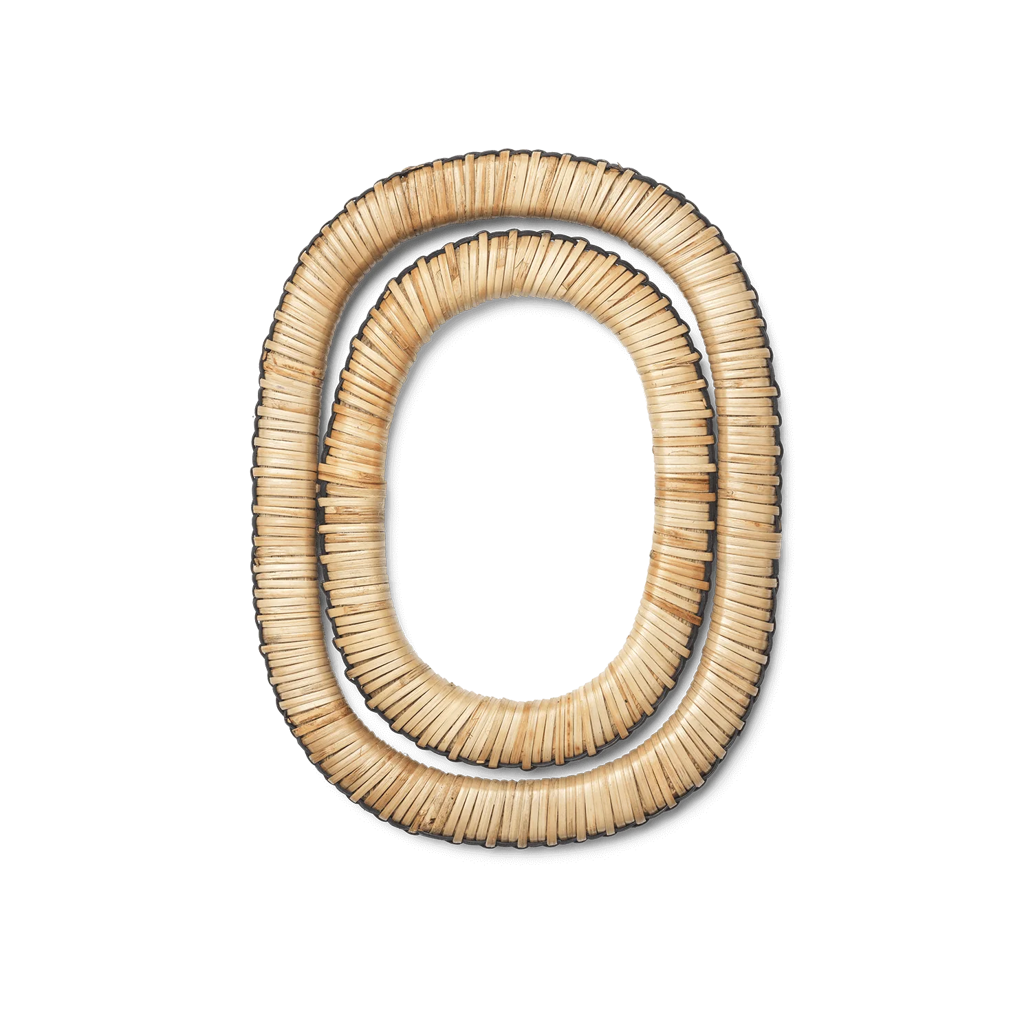 ferm LIVING | Weave Trivets - Set of 2 - Natural/Black