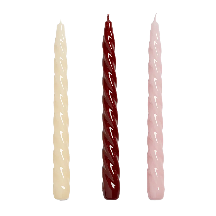 &Klevering | Bravo Candle Sticks - Set Of 3 - Reds