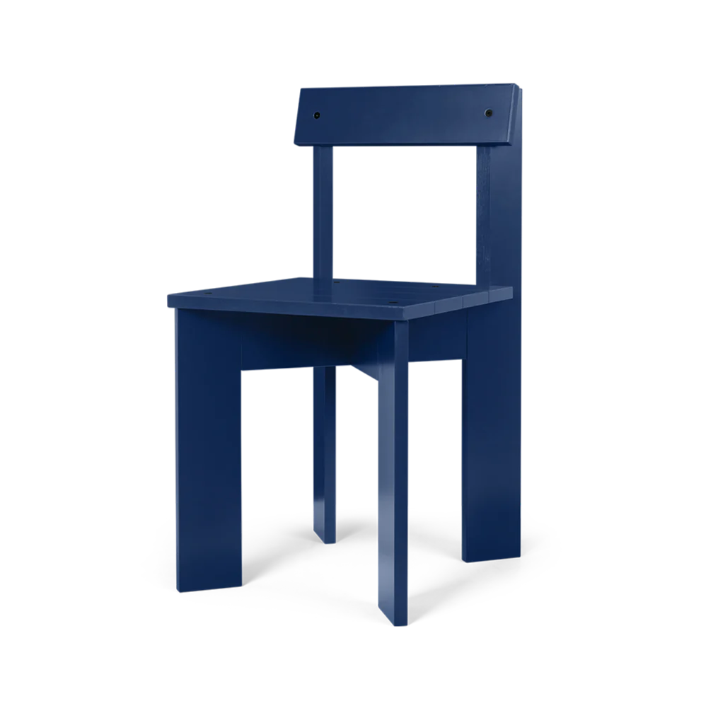 ferm LIVING | Ark Wooden Dining Chair - Blue