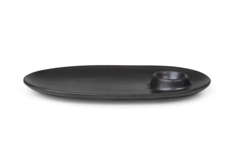 ferm LIVING | Flow Breakfast Plate - Black