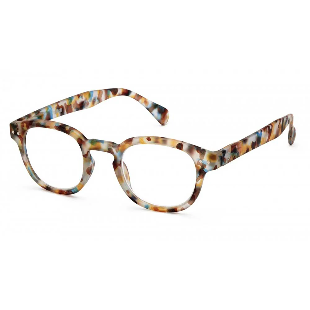 Reading Glasses # C - The Retro - Blue Tortoise