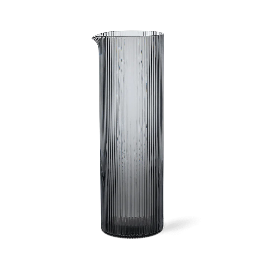 ferm LIVING | Ripple Water Jug - Smoked Grey