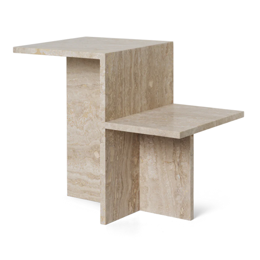 ferm LIVING | Distinct Side Table - Travertine