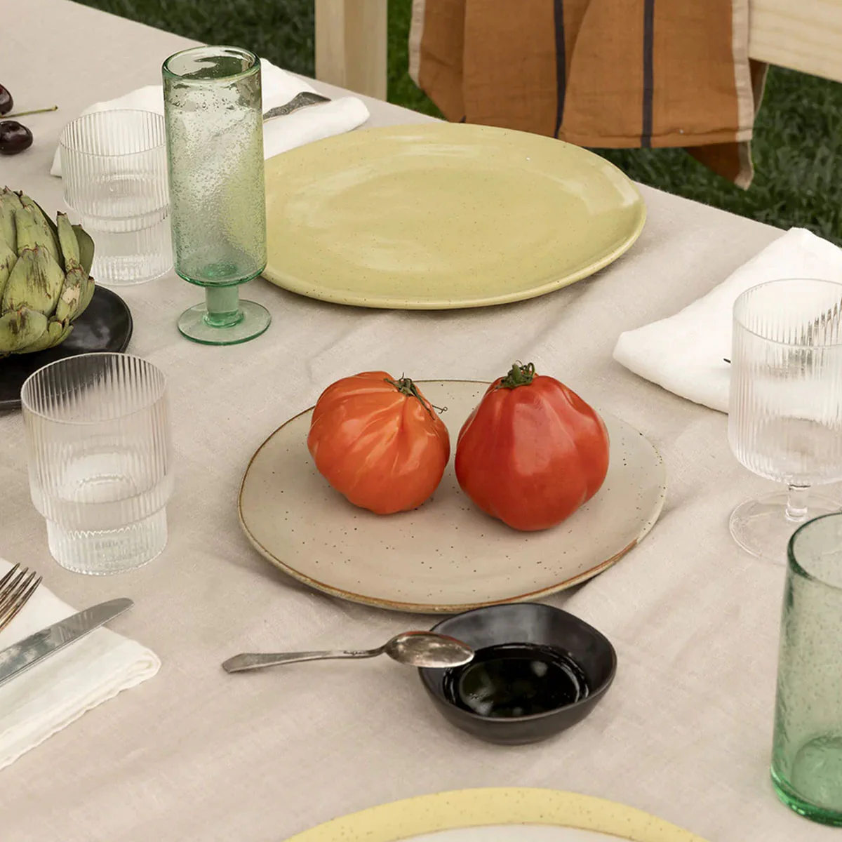 ferm LIVING | Ripple Glass - Set of 4 - Clear