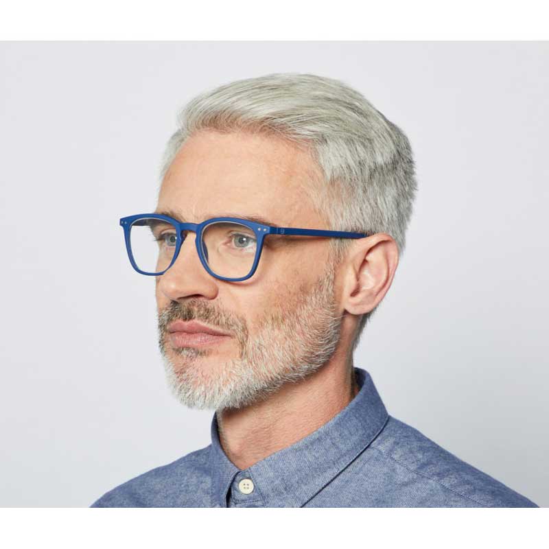 Reading Glasses # E - The Trapeze - Navy Blue