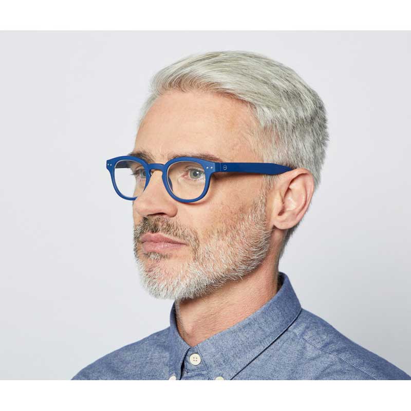 Reading Glasses # C - The Retro - Navy Blue