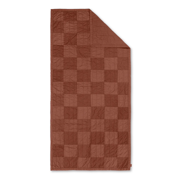 ferm LIVING | Duo Quilted Blanket - Red Brown Tonal
