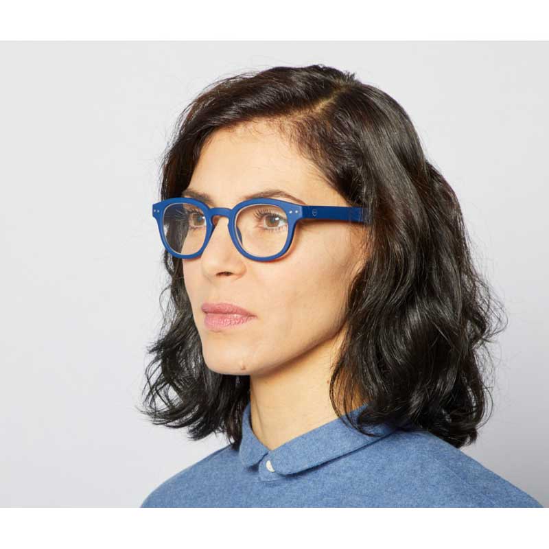 Reading Glasses # C - The Retro - Navy Blue
