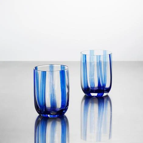 Normann Copenhagen | Stripe Glass - Blue Stripes