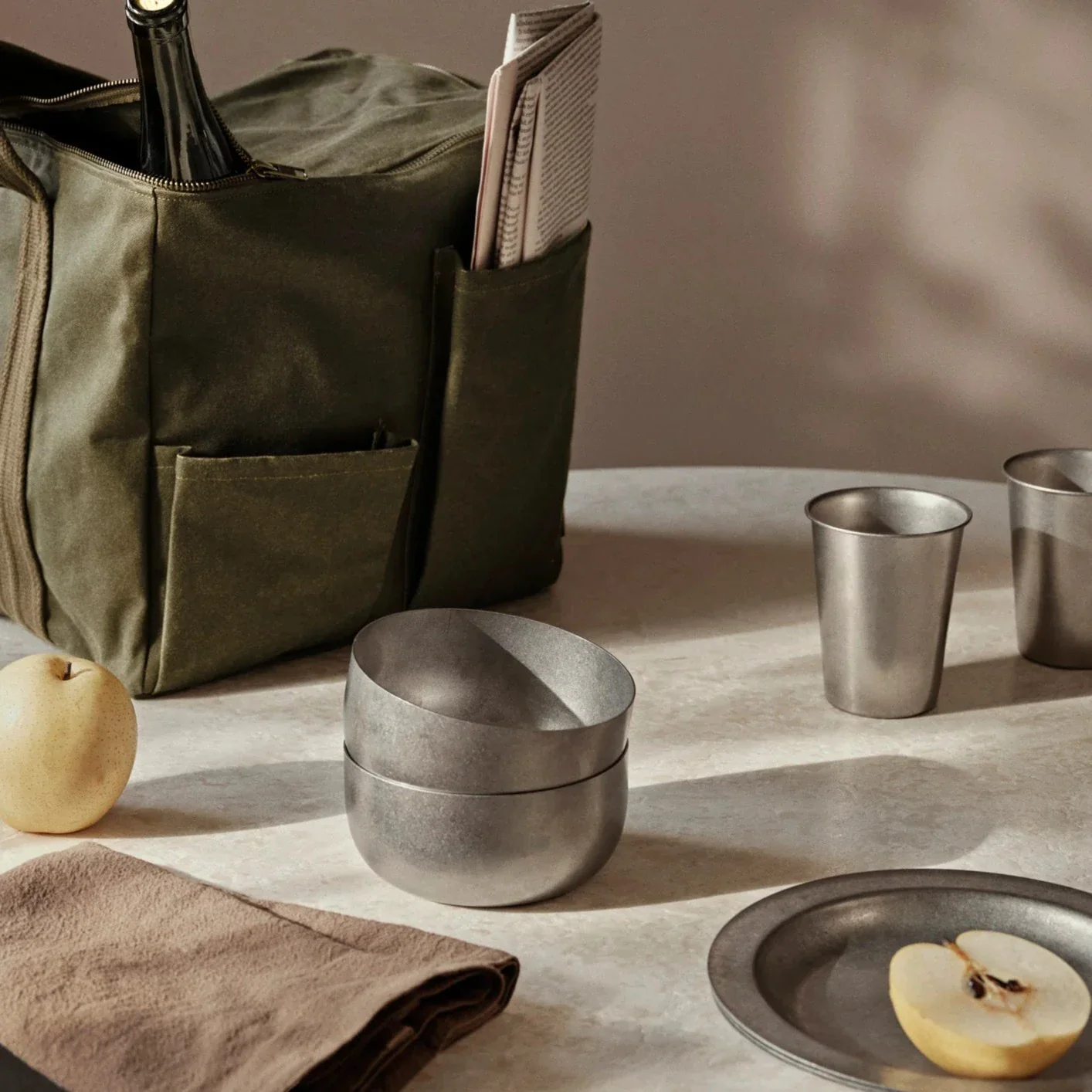 ferm LIVING | Tumbled Cup - Stainless Steel