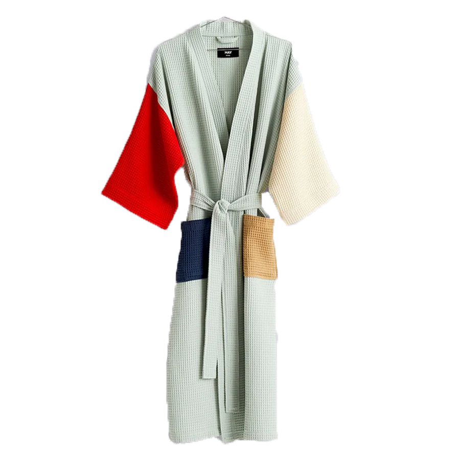 HAY | Waffle Bathrobe - Glacier Multi