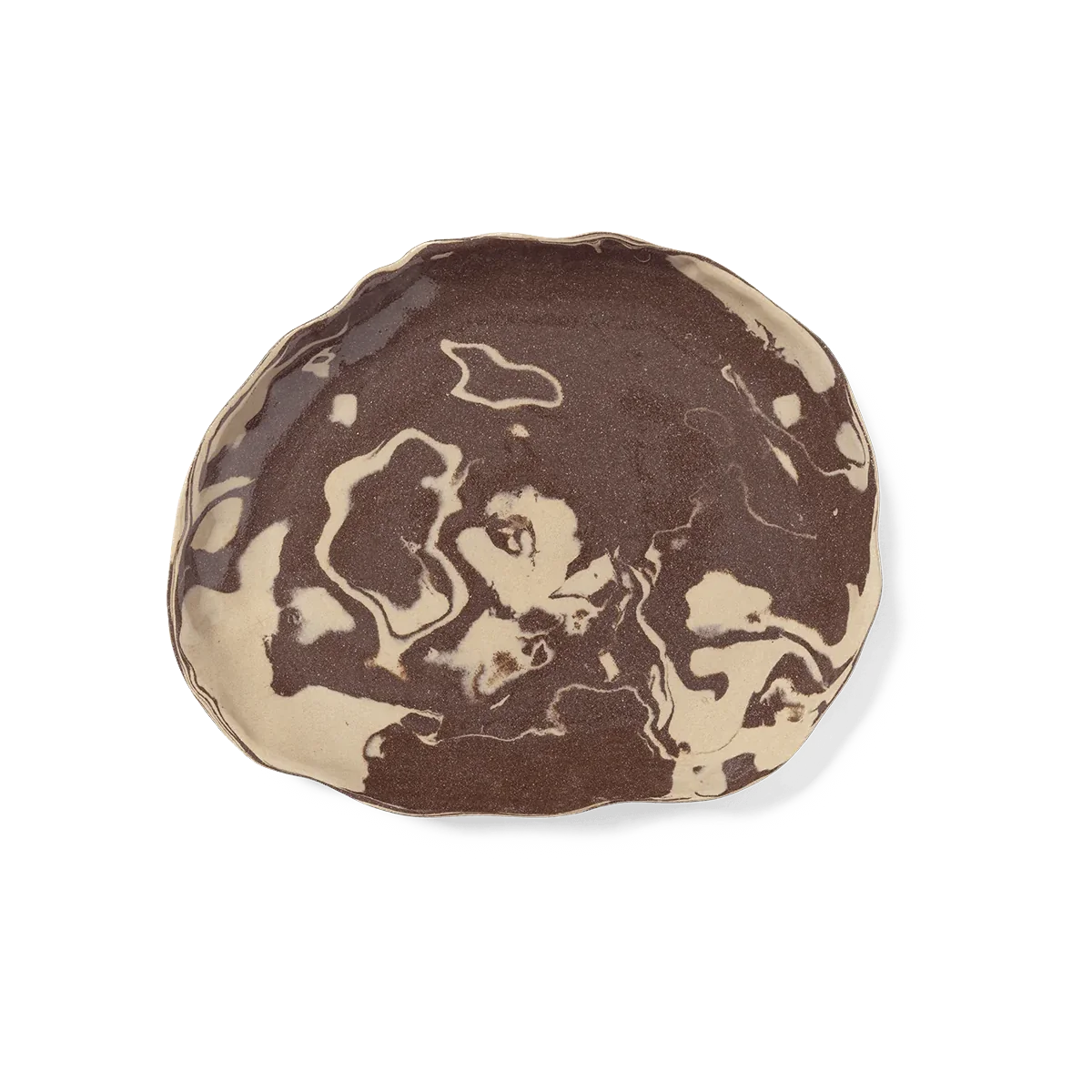 ferm LIVING | Ryu Platter  - Sand/Brown - 26cm